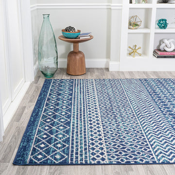 Arta Moroccan Vintage Geometric Rug Area Rug